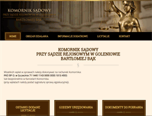 Tablet Screenshot of komornikgoleniow.pl